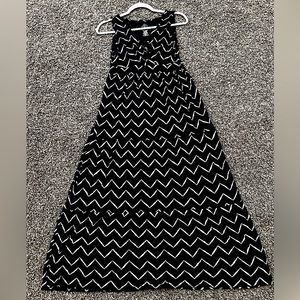 COPY - Navy Stripped Flowy Summer Maxi Dress